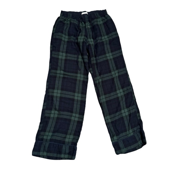 Abercrombie & Fitch Plaid Flannel Pajama Lounge Pants Small - Picture 2 of 6